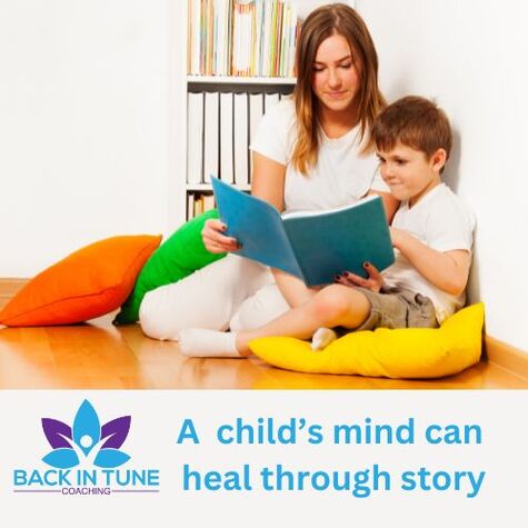 Picture: Child being read to because stories can heal